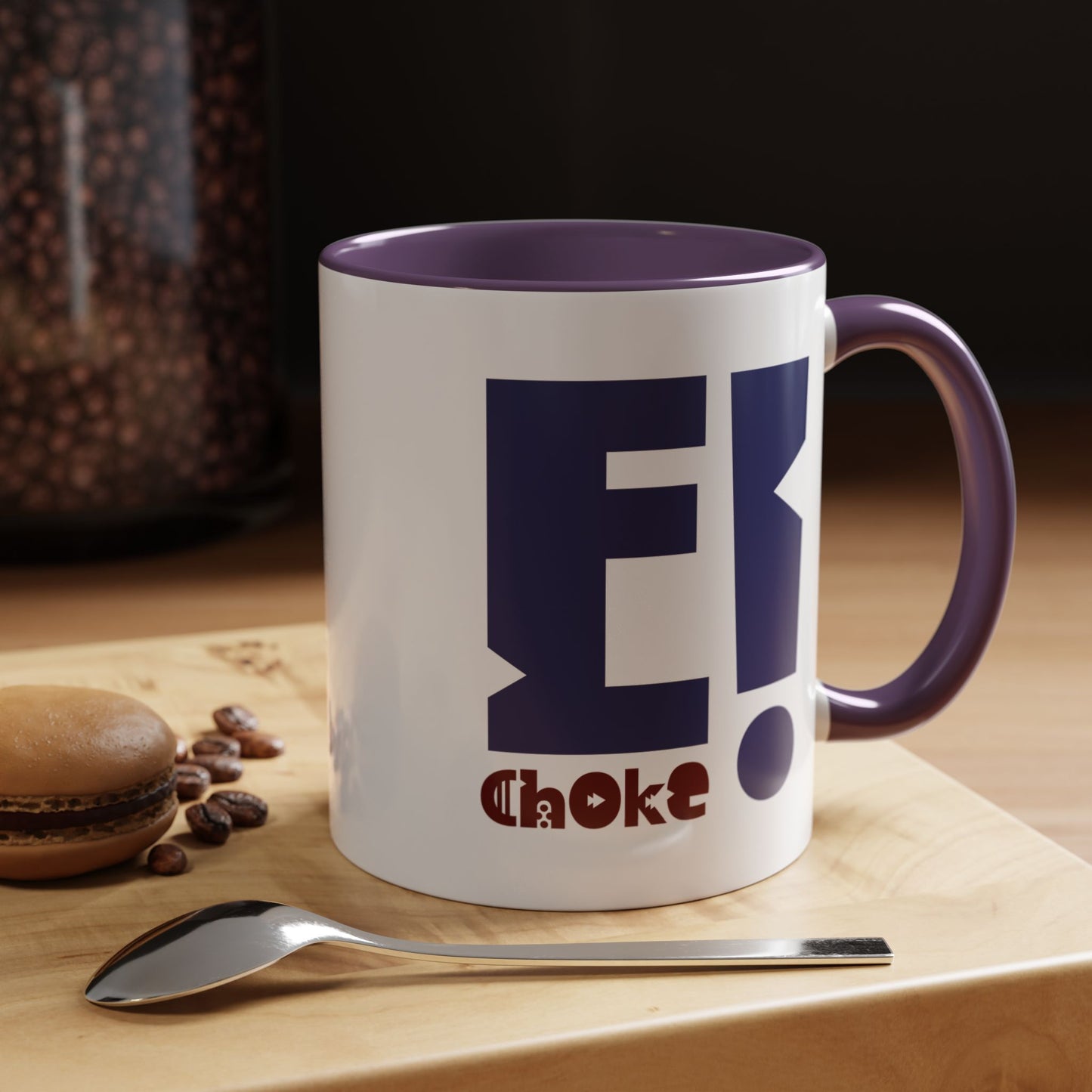 Coffee Mug — Bold “E Choke” Graphic Accent Mug (11/15oz)