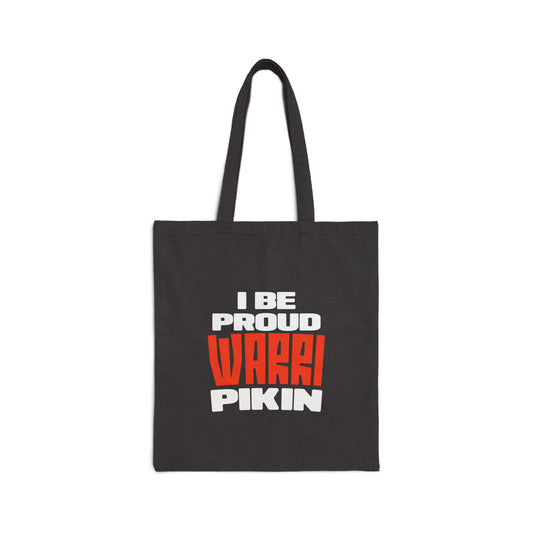 Canvas Tote Bag — I Be Proud Wrek Pikin Graphic Grocery & Market Tote