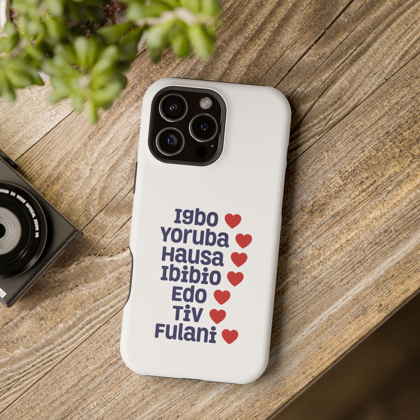 Phone Case — Nigerian Ethnic Pride List (Igbo, Yoruba, Hausa, Ibibio, Edo, Tiv, Fulani)