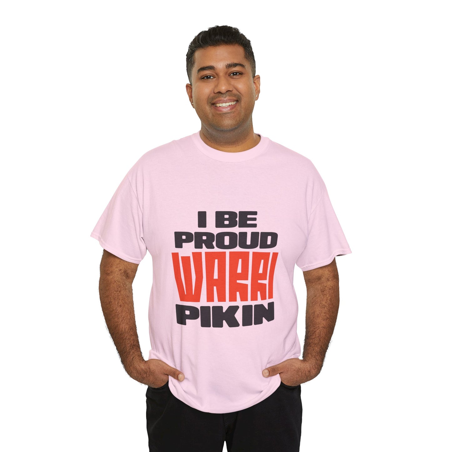 ''I be proud warri pikin'' Unisex Heavy Cotton Tee