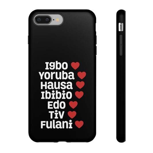 Phone Case — Nigerian Ethnic Pride Design (Igbo, Yoruba, Hausa, Ibibio, Edo, Tiv, Fulani)