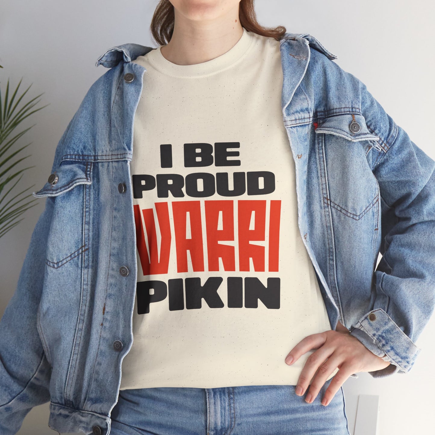 ''I be proud warri pikin'' Unisex Heavy Cotton Tee