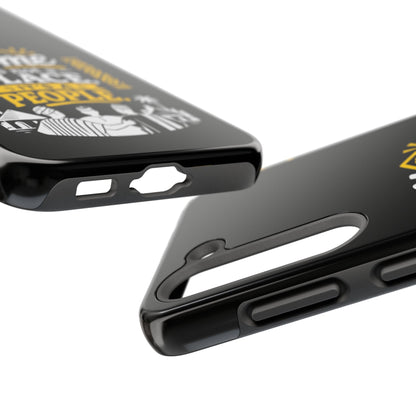 Phone Case — "Home Is Not a Place, It's a People" Black Tough Protective Cover