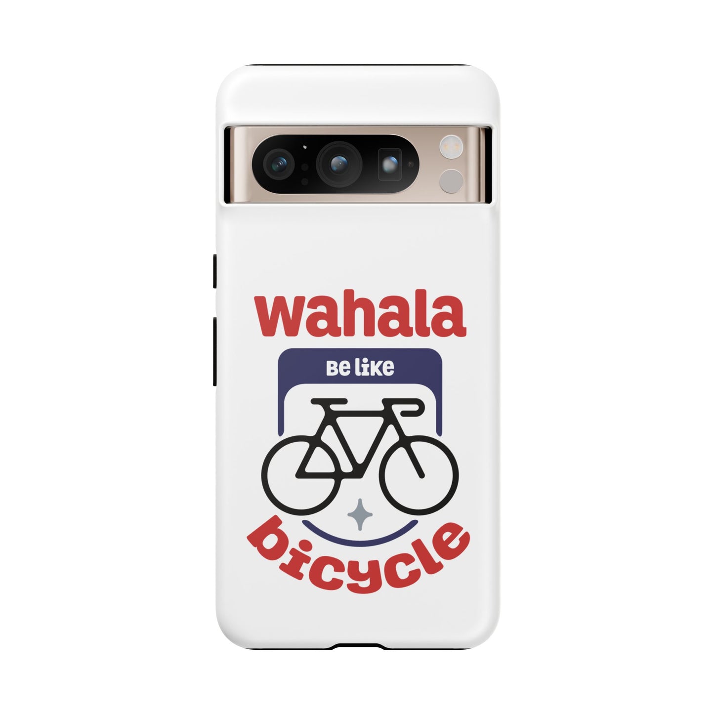 Phone Case | Wahala Be Like Bicycle Tough Cases | Gift for Cyclists | Funny Phone Cover | Trendy Cycling Accessories