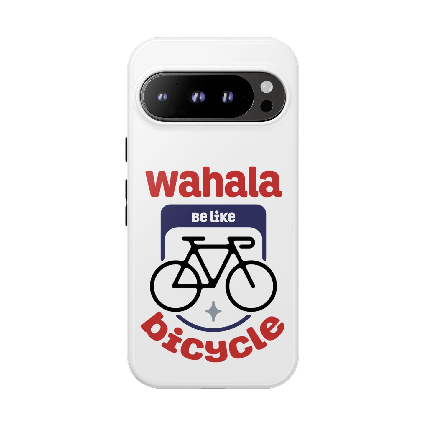 Phone Case | Wahala Be Like Bicycle Tough Cases | Gift for Cyclists | Funny Phone Cover | Trendy Cycling Accessories