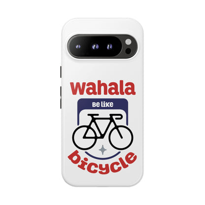 Phone Case | Wahala Be Like Bicycle Tough Cases | Gift for Cyclists | Funny Phone Cover | Trendy Cycling Accessories