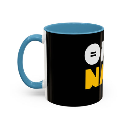 Coffee Omo Naija Accent Mug — Bold Black & Yellow Gamer Coffee Cup