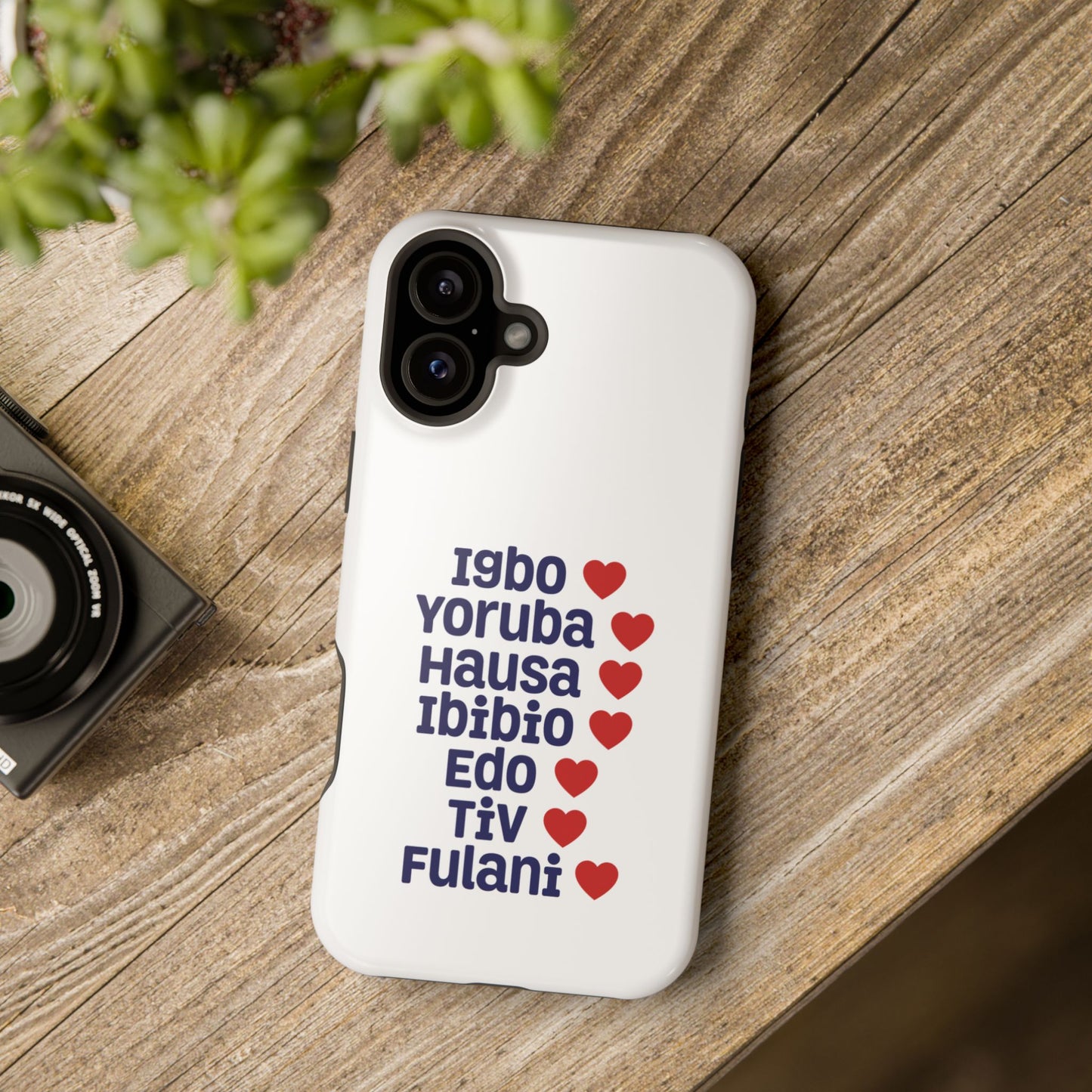 Phone Case — Nigerian Ethnic Pride List (Igbo, Yoruba, Hausa, Ibibio, Edo, Tiv, Fulani)