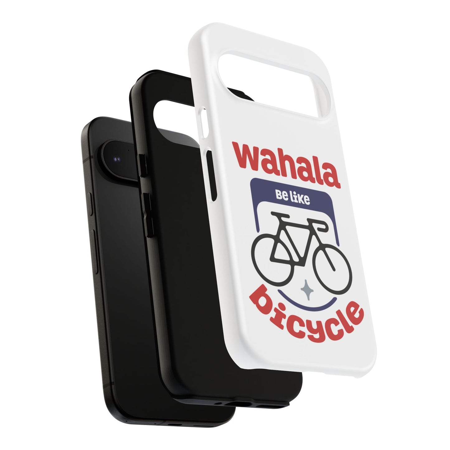 Phone Case | Wahala Be Like Bicycle Tough Cases | Gift for Cyclists | Funny Phone Cover | Trendy Cycling Accessories