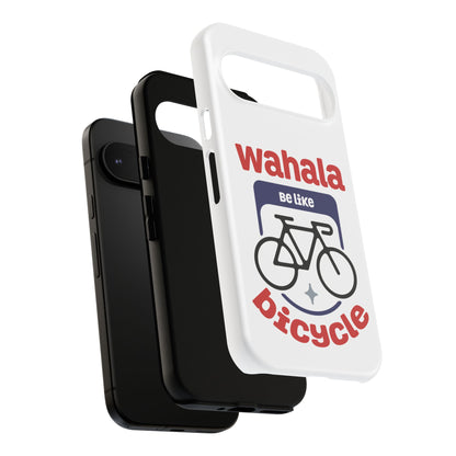 Phone Case | Wahala Be Like Bicycle Tough Cases | Gift for Cyclists | Funny Phone Cover | Trendy Cycling Accessories