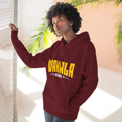 Wahalla be like Bicycle Fleece Hoodie | Great for Cyclists, Casual Wear, Gifts, Fall Fashion, Bike Festivals