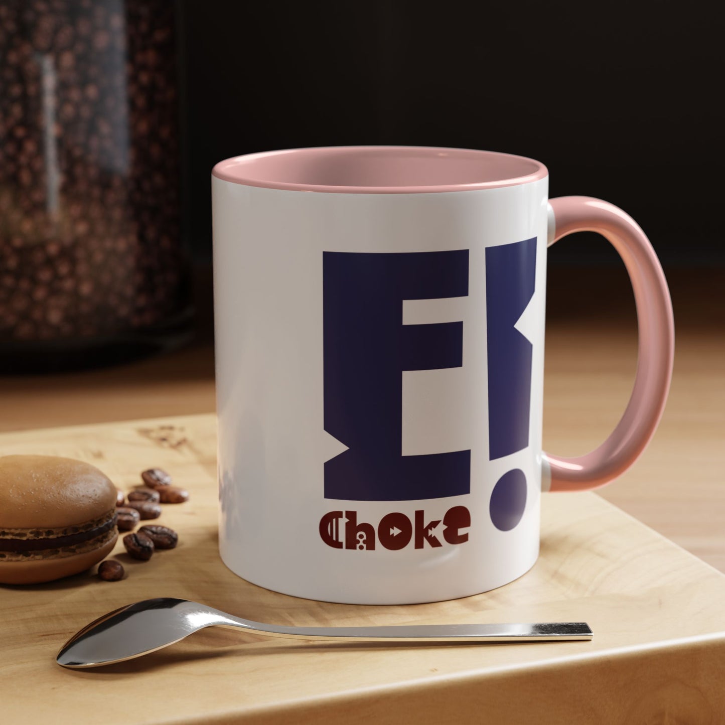 Coffee Mug — Bold “E Choke” Graphic Accent Mug (11/15oz)