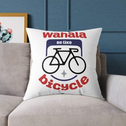 Wahala be like Bicycle-Themed Decorative Pillow, Fun and Whimsical Home Accent, Cycling Lover Gift, Couch Cushion, Modern Living Room Decor