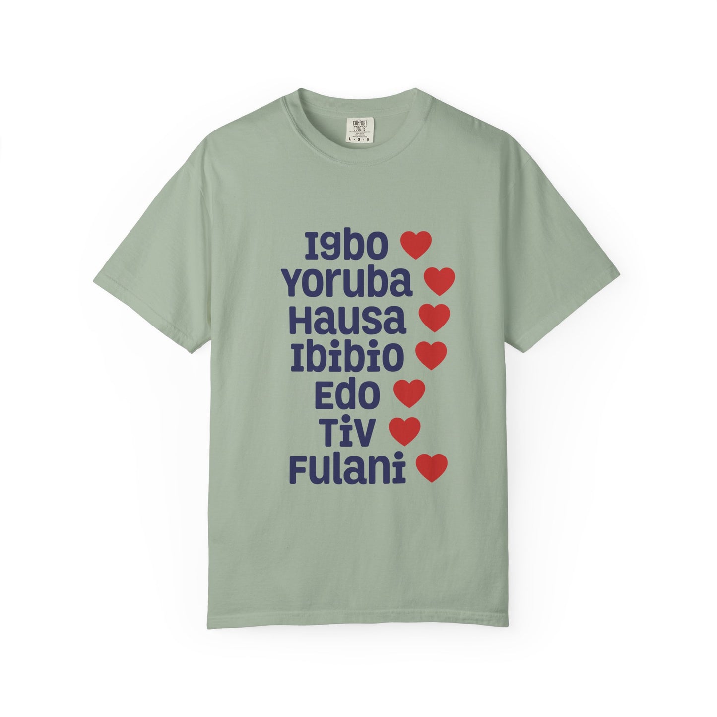 T-Shirt — Nigerian Ethnic Pride Tee (Igbo, Yoruba, Hausa, Ibibio, Edo, Tiv, Fulani)