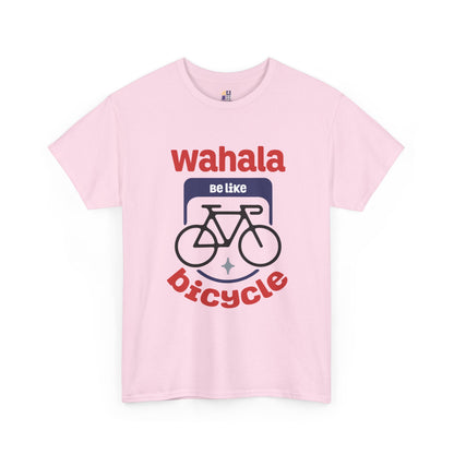 Wahala be like Bicycle Unisex Heavy Cotton Tee, Perfect Gift for Cyclists, Casual Wear, Bike Enthusiasts, Fun Statement Shirt