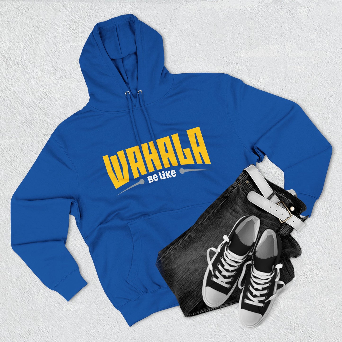 Wahalla be like Bicycle Fleece Hoodie | Great for Cyclists, Casual Wear, Gifts, Fall Fashion, Bike Festivals