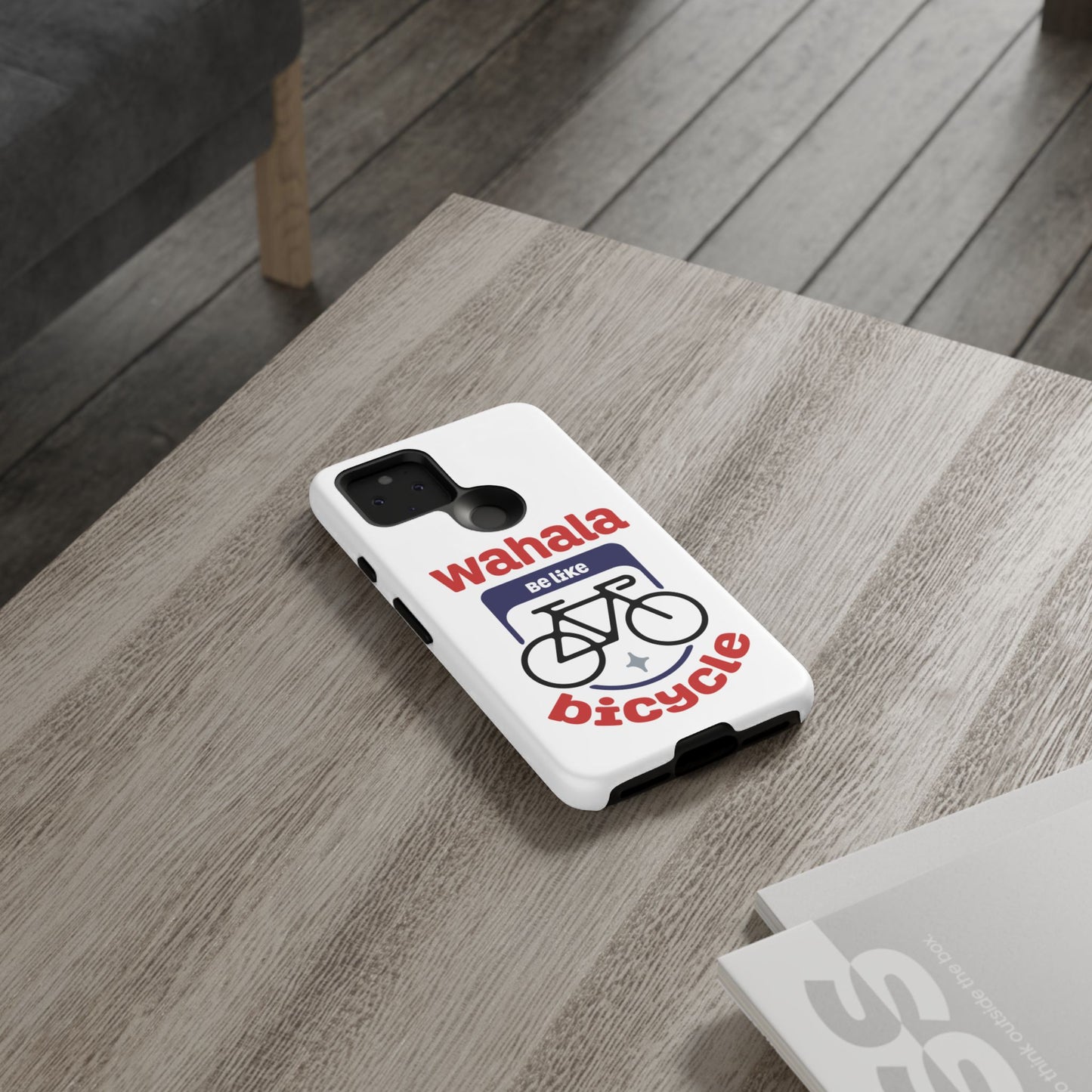 Phone Case | Wahala Be Like Bicycle Tough Cases | Gift for Cyclists | Funny Phone Cover | Trendy Cycling Accessories