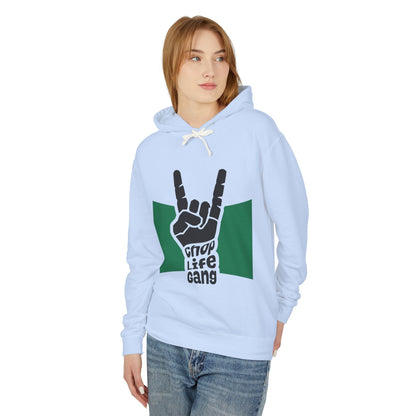 Hoodie — 'Chop Life Gang' Rock Hand Graphic Lightweight Hooded Sweatshirt