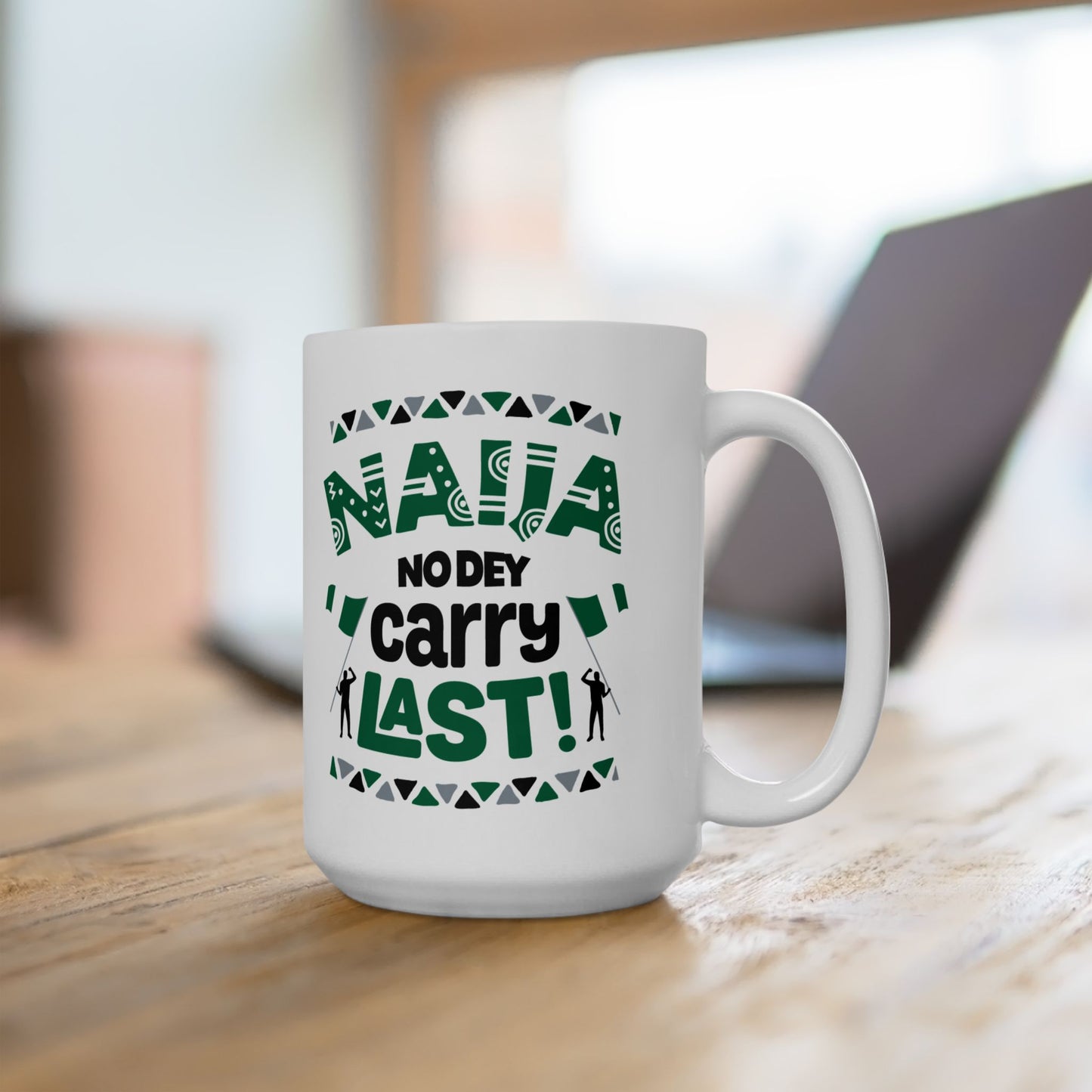 Nigerian Pop Culture, Fun Ceramic Mug for Coffee Lovers, Gift for Dad or Mom, Funny Quote Mug, Unique Birthday Gift, Home Kitchen Decor