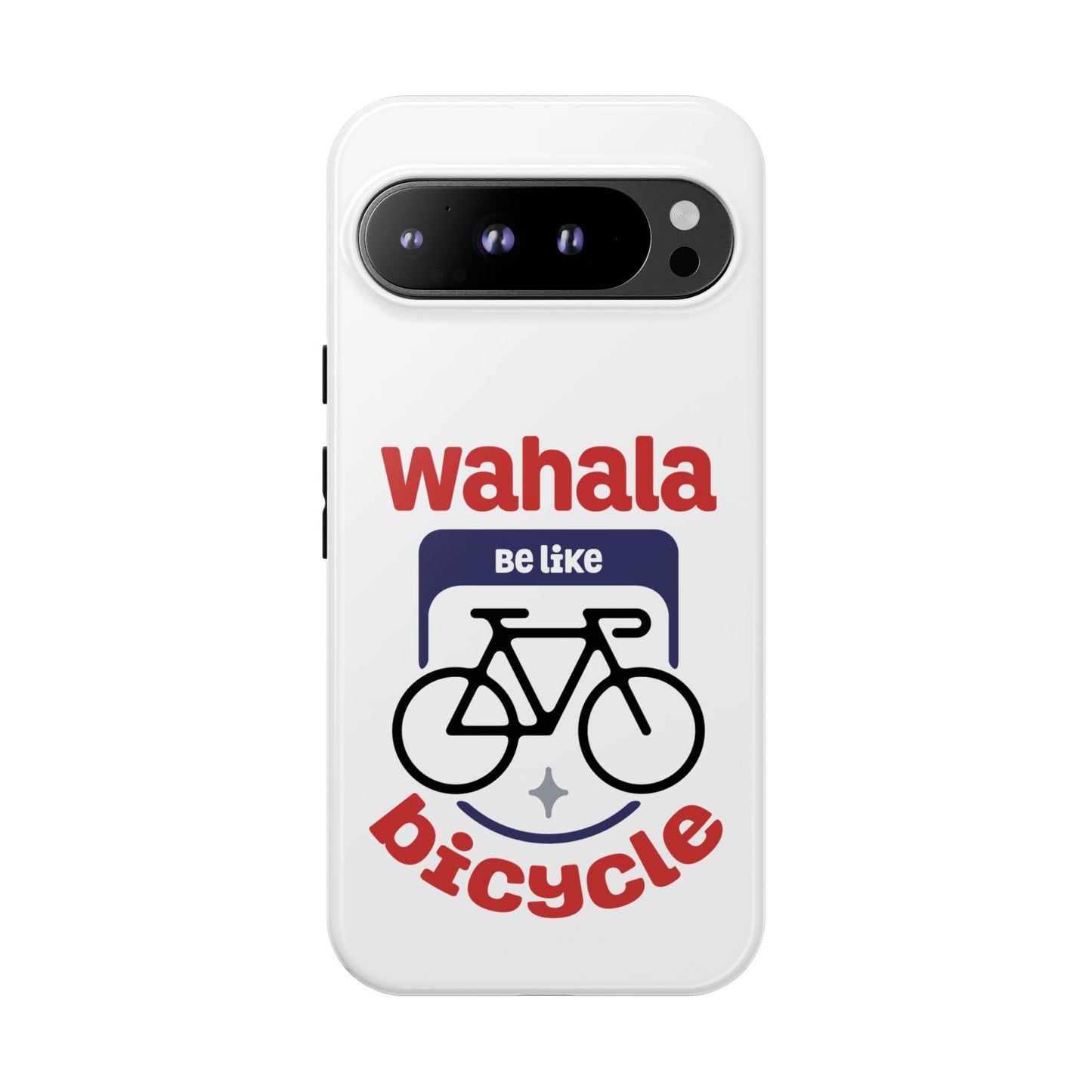 Phone Case | Wahala Be Like Bicycle Tough Cases | Gift for Cyclists | Funny Phone Cover | Trendy Cycling Accessories