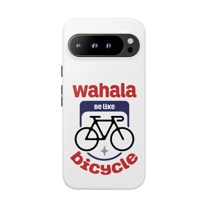 Phone Case | Wahala Be Like Bicycle Tough Cases | Gift for Cyclists | Funny Phone Cover | Trendy Cycling Accessories