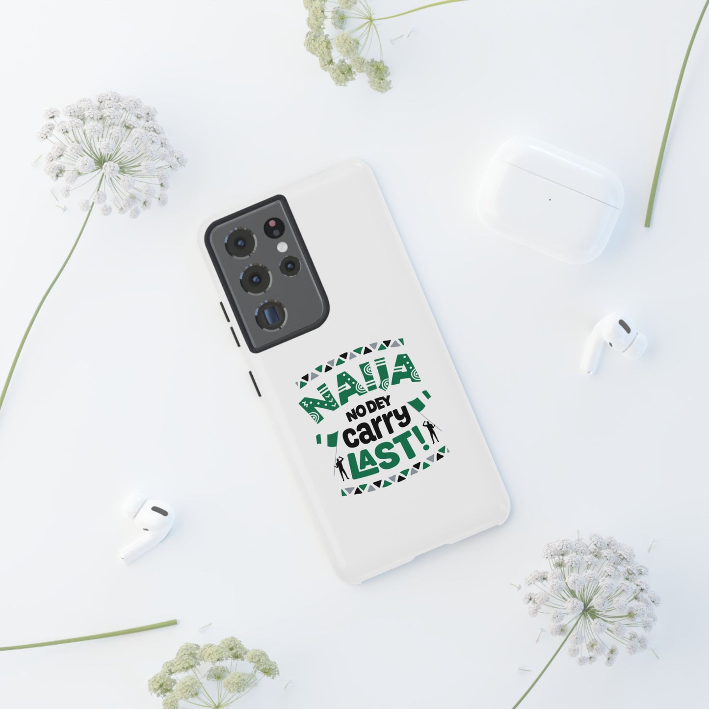 Nigerian-Inspired Tough Phone Case, Unique Gift, Trendy Accessory, Durable Protection, Fun Design for All Occasions