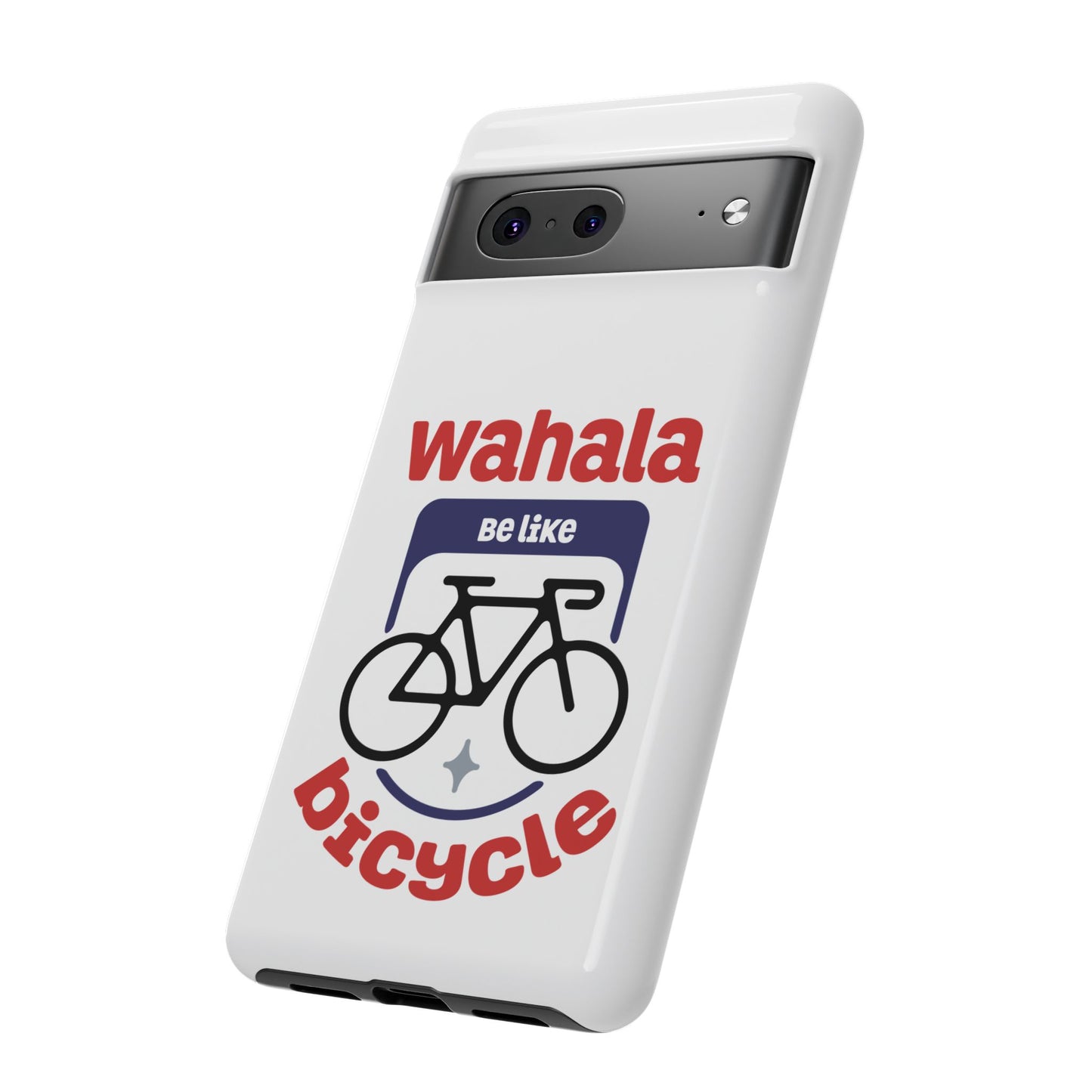 Phone Case | Wahala Be Like Bicycle Tough Cases | Gift for Cyclists | Funny Phone Cover | Trendy Cycling Accessories