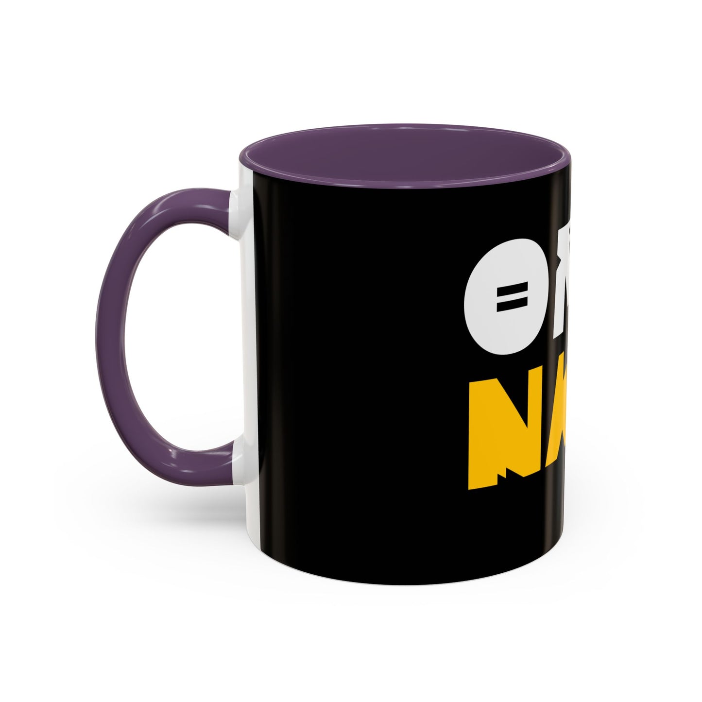 Coffee Omo Naija Accent Mug — Bold Black & Yellow Gamer Coffee Cup