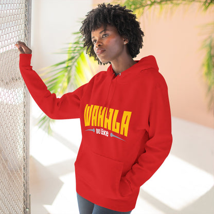 Wahalla be like Bicycle Fleece Hoodie | Great for Cyclists, Casual Wear, Gifts, Fall Fashion, Bike Festivals