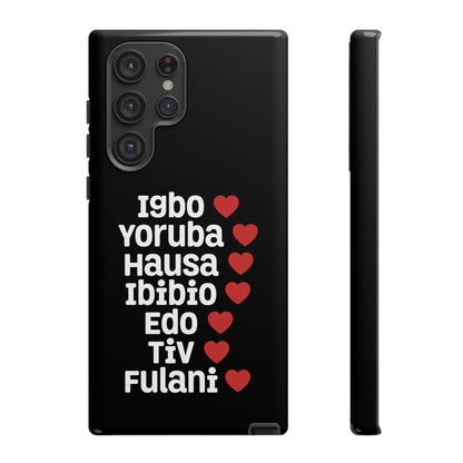 Phone Case — Nigerian Ethnic Pride Design (Igbo, Yoruba, Hausa, Ibibio, Edo, Tiv, Fulani)