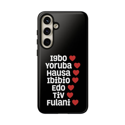 Phone Case — Nigerian Ethnic Pride Design (Igbo, Yoruba, Hausa, Ibibio, Edo, Tiv, Fulani)