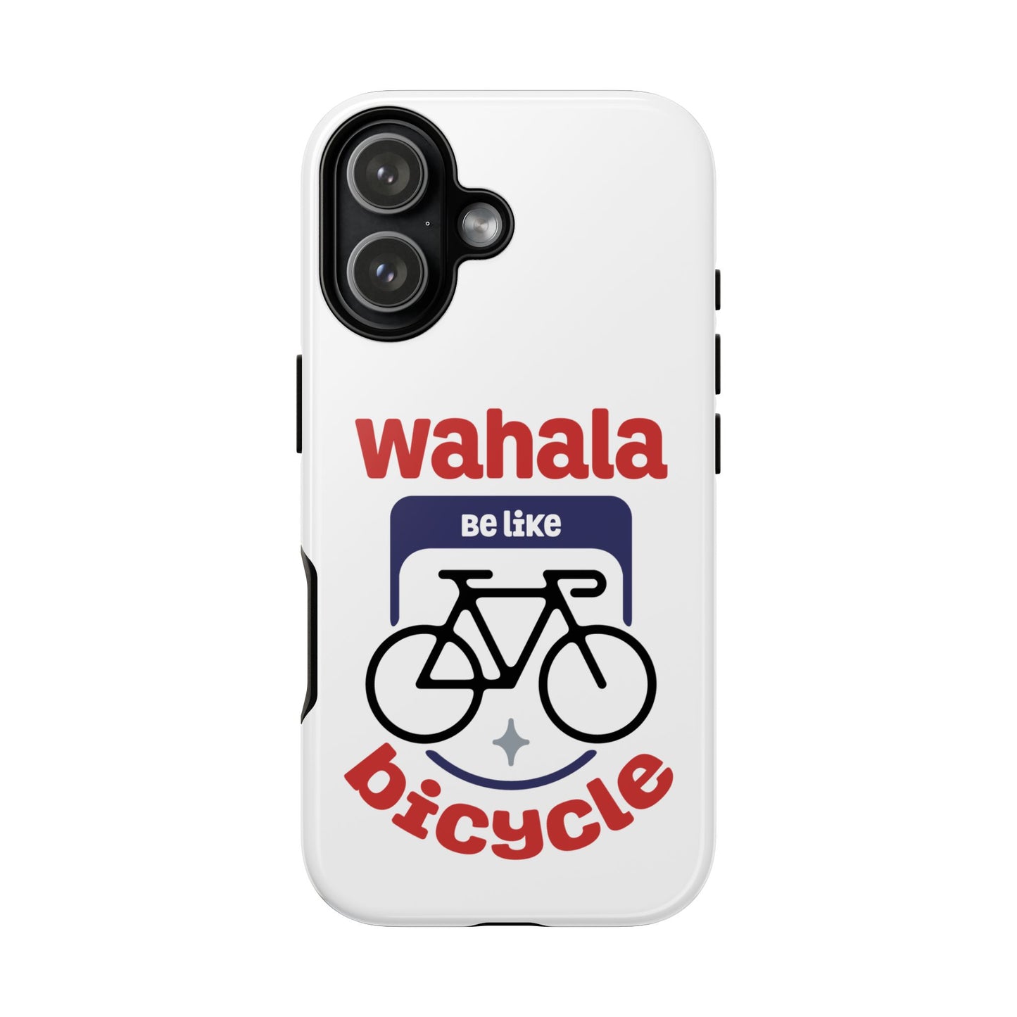 Phone Case | Wahala Be Like Bicycle Tough Cases | Gift for Cyclists | Funny Phone Cover | Trendy Cycling Accessories