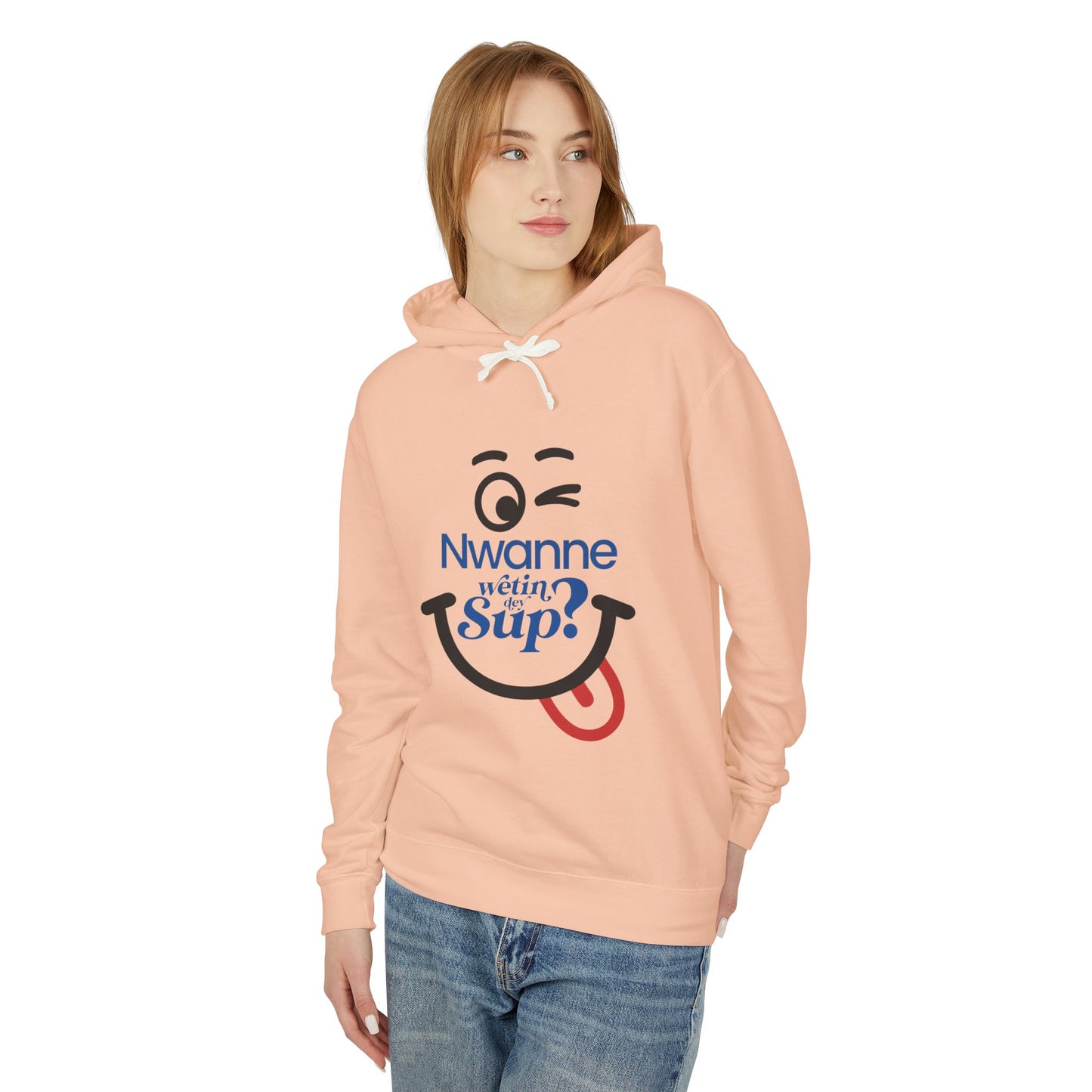 Nwanne Wetin Dey Sup? Hoodie – Playful Nigerian Pidgin Smile Sweatshirt