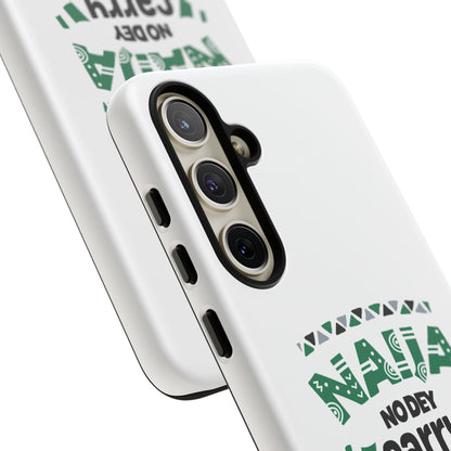 Nigerian-Inspired Tough Phone Case, Unique Gift, Trendy Accessory, Durable Protection, Fun Design for All Occasions