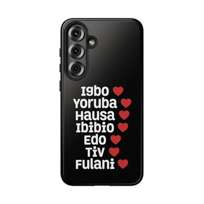 Phone Case — Nigerian Ethnic Pride Design (Igbo, Yoruba, Hausa, Ibibio, Edo, Tiv, Fulani)