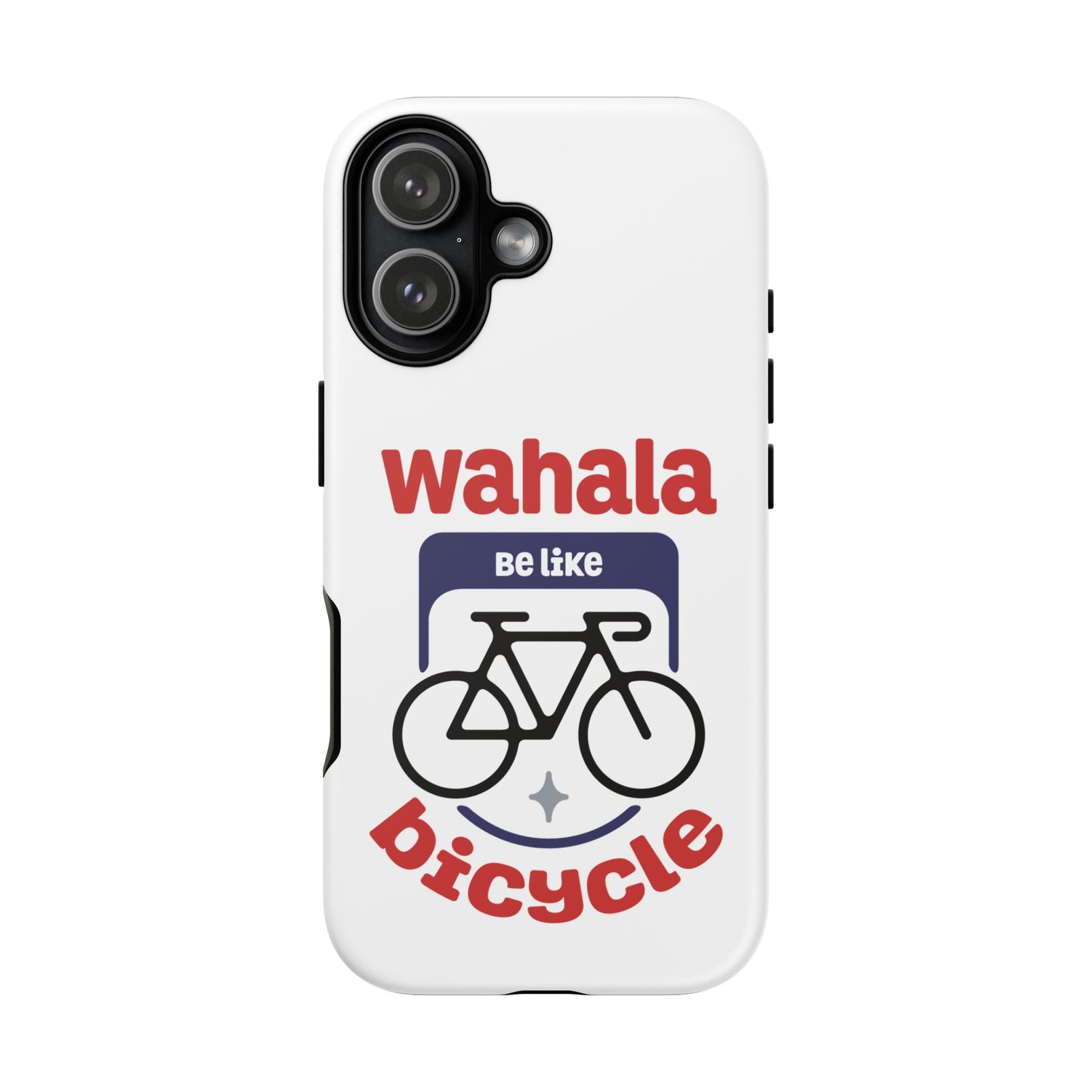 Phone Case | Wahala Be Like Bicycle Tough Cases | Gift for Cyclists | Funny Phone Cover | Trendy Cycling Accessories