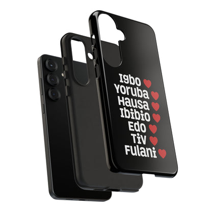 Phone Case — Nigerian Ethnic Pride Design (Igbo, Yoruba, Hausa, Ibibio, Edo, Tiv, Fulani)