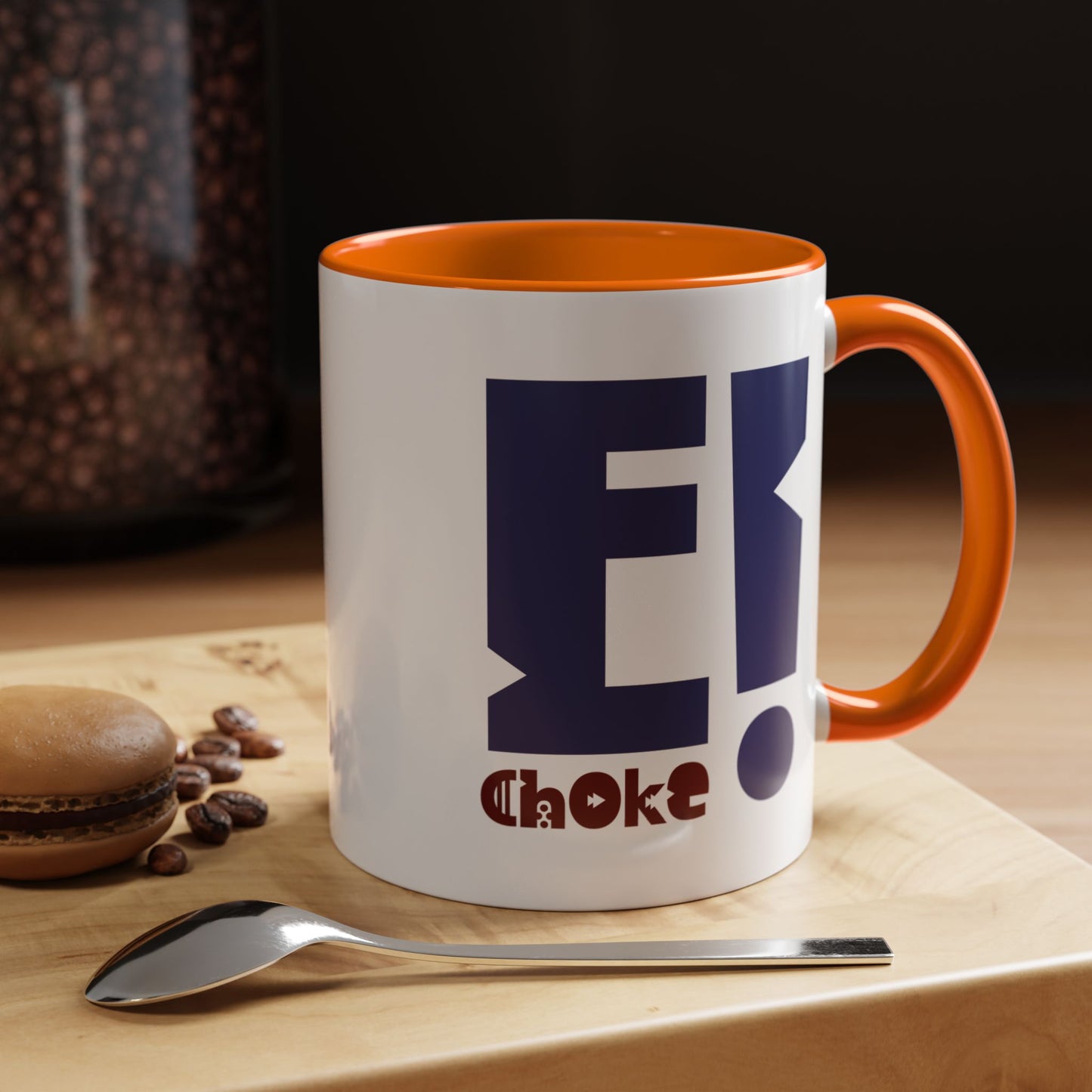 Coffee Mug — Bold “E Choke” Graphic Accent Mug (11/15oz)