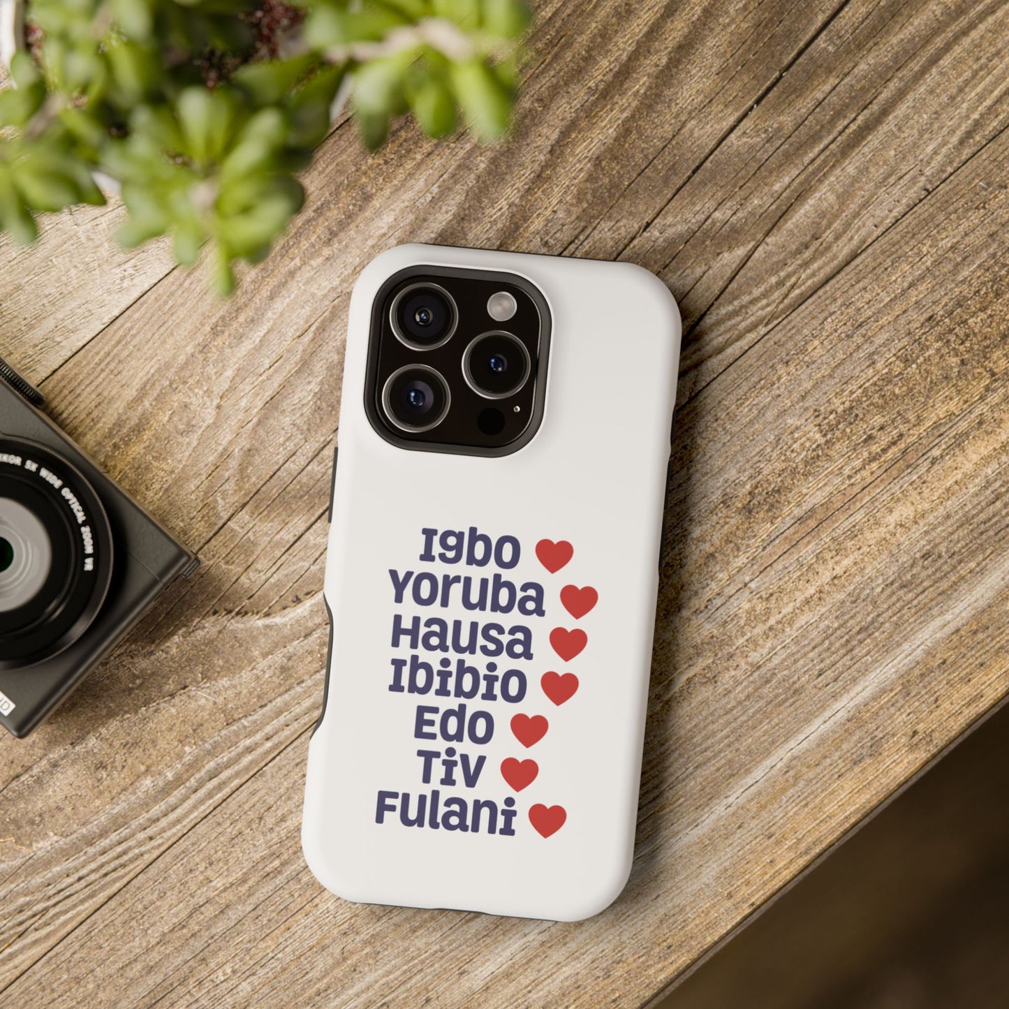 Phone Case — Nigerian Ethnic Pride List (Igbo, Yoruba, Hausa, Ibibio, Edo, Tiv, Fulani)