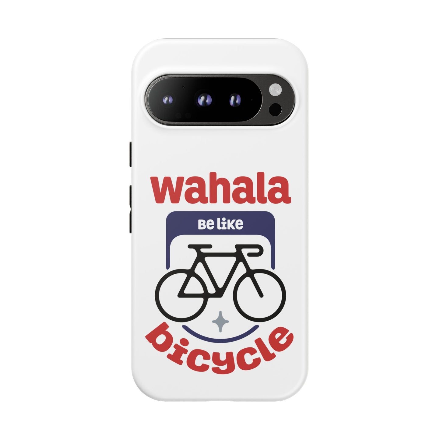 Phone Case | Wahala Be Like Bicycle Tough Cases | Gift for Cyclists | Funny Phone Cover | Trendy Cycling Accessories