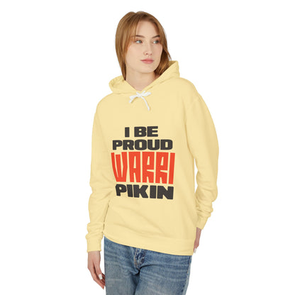 I Be Proud Warri Pikin Hoodie — Afro-Caribbean Pride Lightweight Hooded Sweatshirt