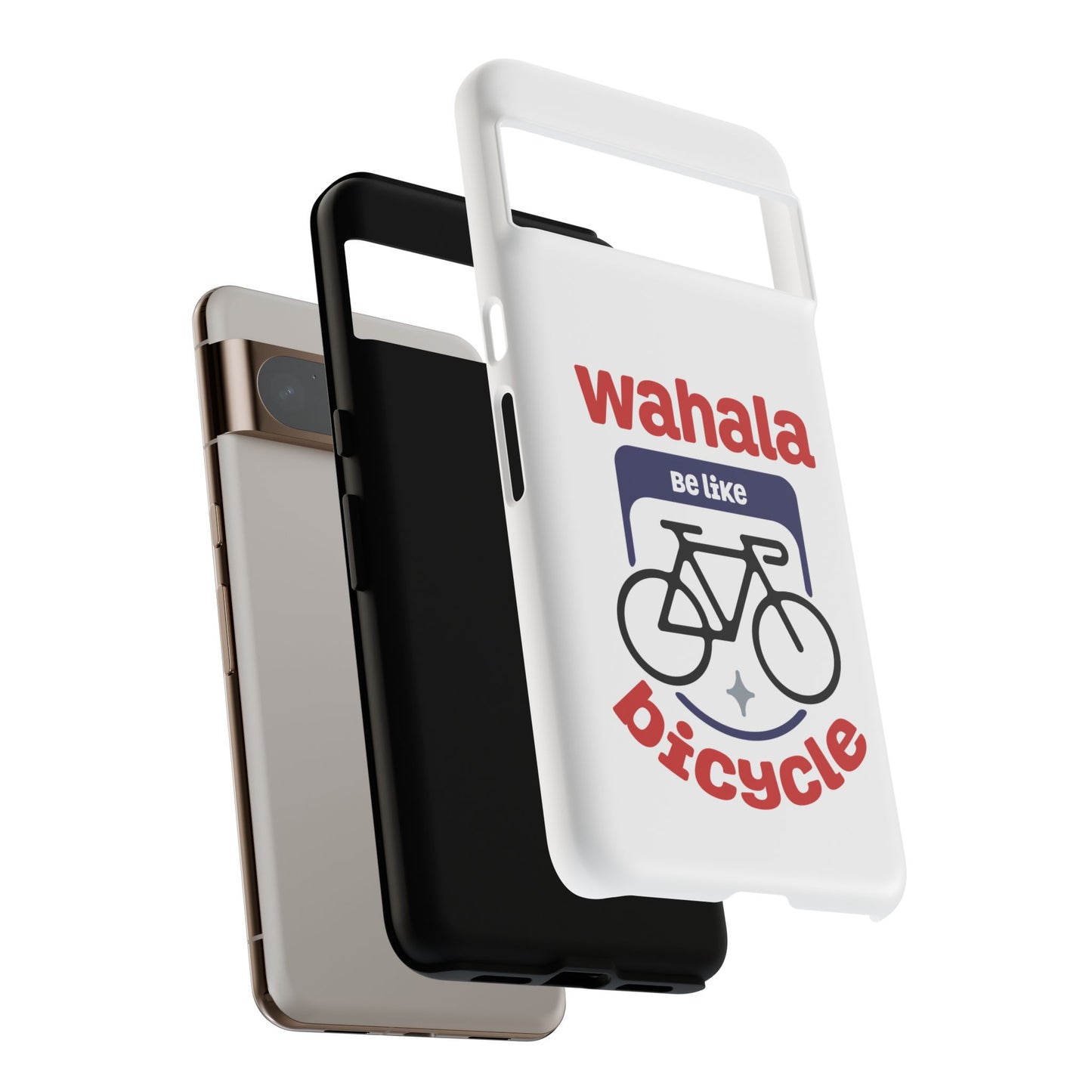 Phone Case | Wahala Be Like Bicycle Tough Cases | Gift for Cyclists | Funny Phone Cover | Trendy Cycling Accessories