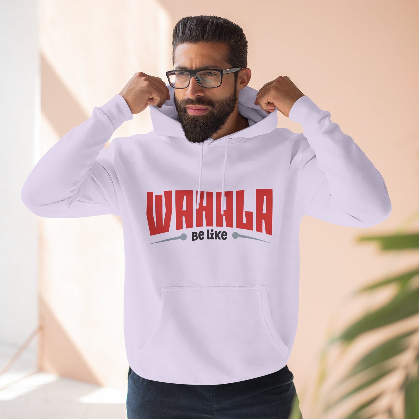 Wahalla be like Bicycle Fleece Hoodie | Great for Cyclists, Casual Wear, Gifts, Fall Fashion, Bike Festivals