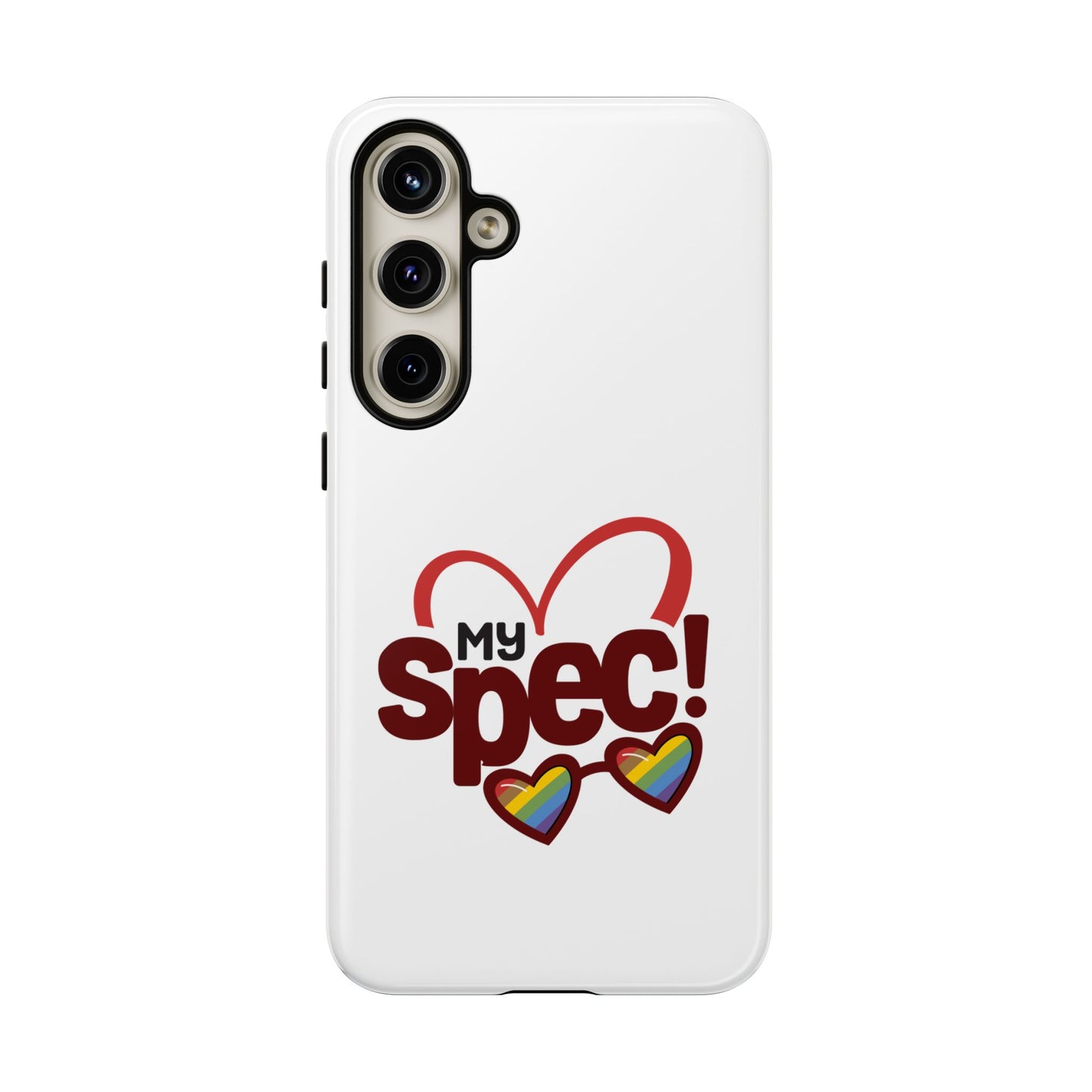 My Spec! Phone Case — Rainbow Heart Protective Case
