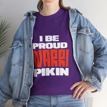 ''I be proud warri pikin'' Unisex Heavy Cotton Tee