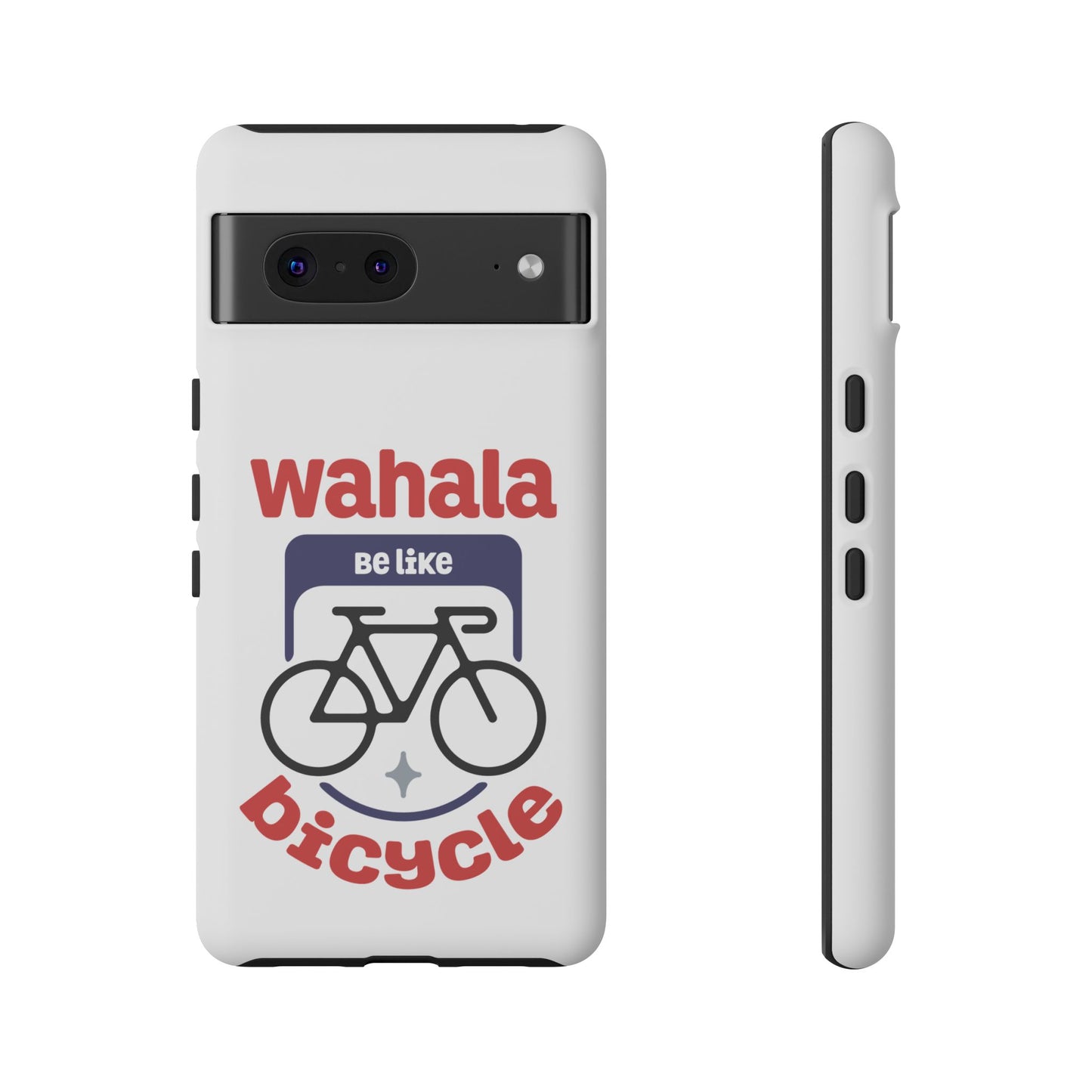 Phone Case | Wahala Be Like Bicycle Tough Cases | Gift for Cyclists | Funny Phone Cover | Trendy Cycling Accessories