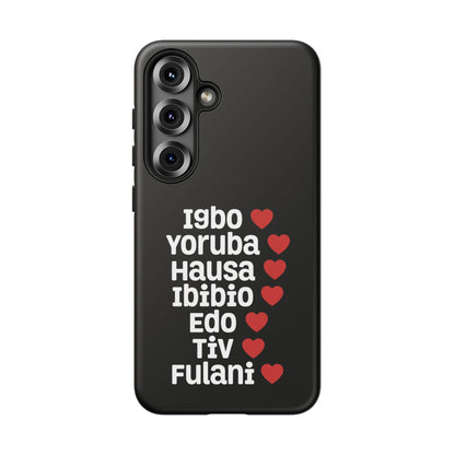Phone Case — Nigerian Ethnic Pride Design (Igbo, Yoruba, Hausa, Ibibio, Edo, Tiv, Fulani)
