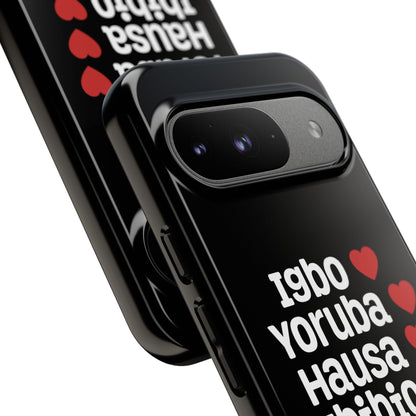 Phone Case — Nigerian Ethnic Pride Design (Igbo, Yoruba, Hausa, Ibibio, Edo, Tiv, Fulani)
