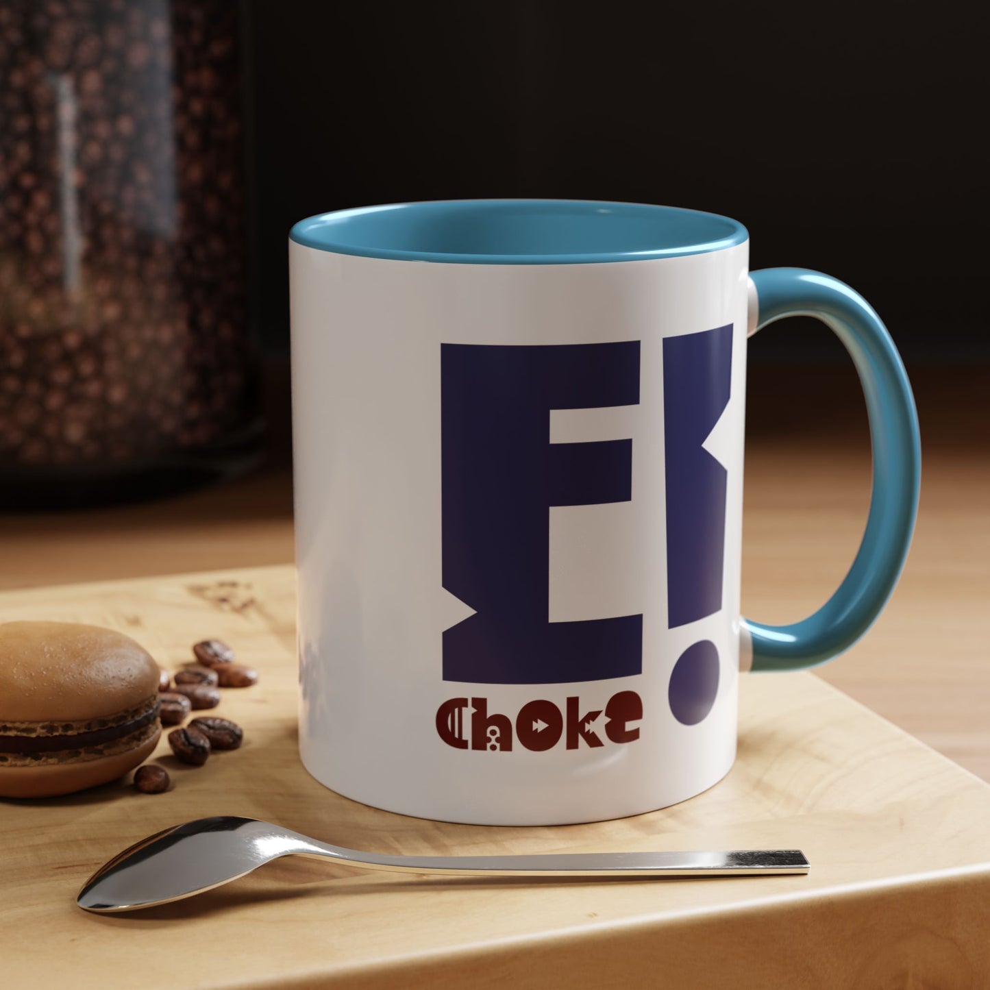 Coffee Mug — Bold “E Choke” Graphic Accent Mug (11/15oz)