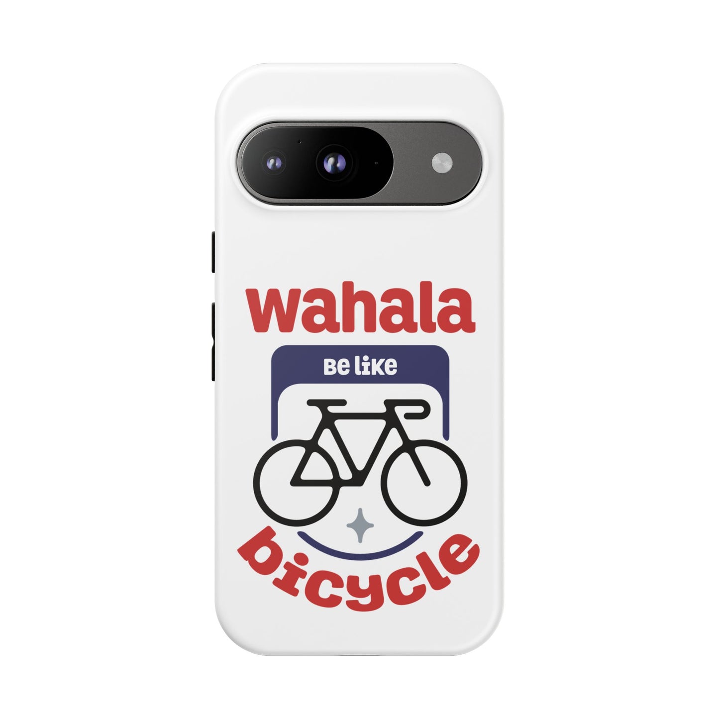 Phone Case | Wahala Be Like Bicycle Tough Cases | Gift for Cyclists | Funny Phone Cover | Trendy Cycling Accessories